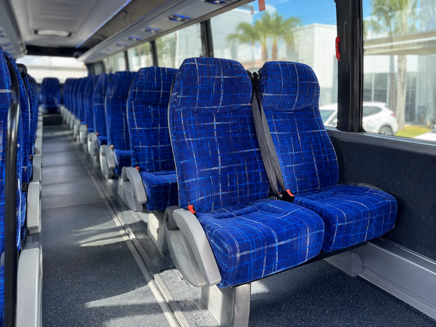 arcadia charter bus rental interior