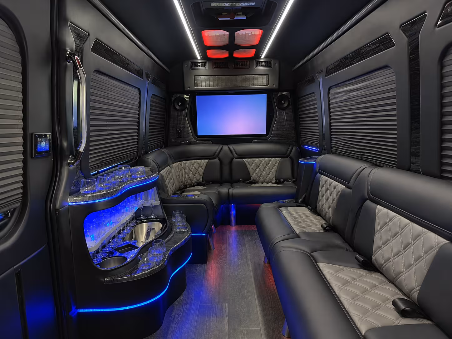 el monte airport transportation onboard seating