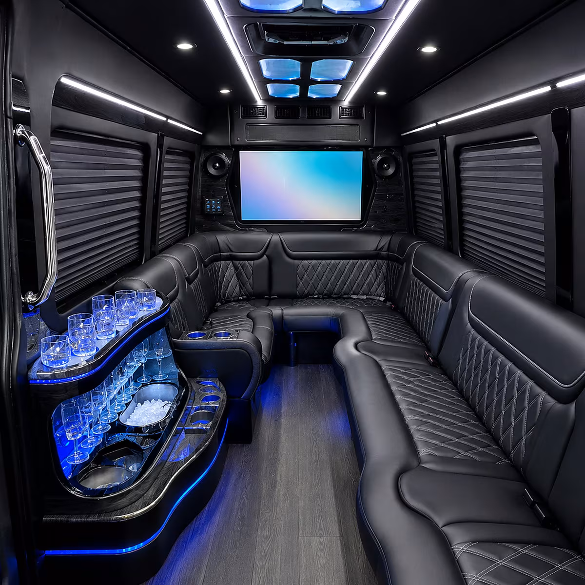 el monte holiday party bus rental
