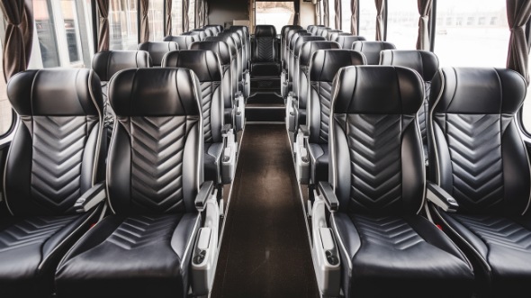 55 passenger charter bus inside alhambra