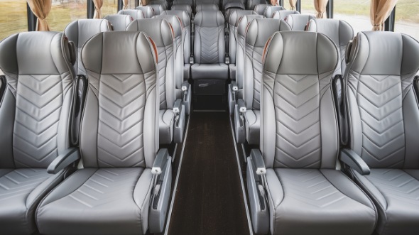 el monte 50 passenger charter bus interior