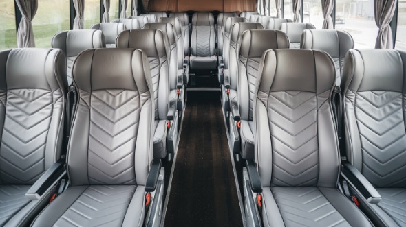 el monte 55 passenger charter bus interior