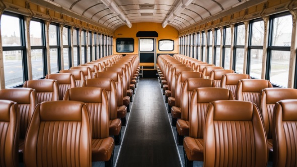 el monte school bus rental inside