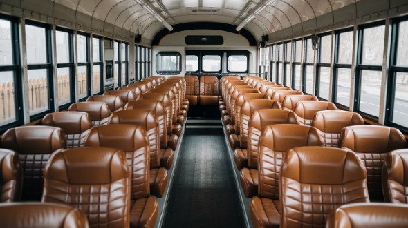 el monte school bus rental interior